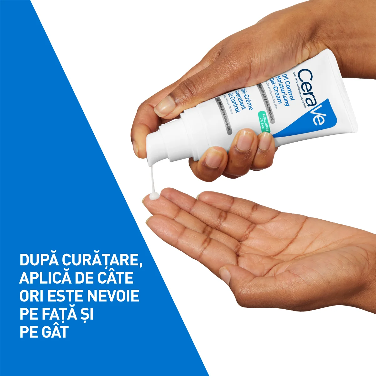 Gel-crema cu efect hidratant pentru ten mixt spre gras Oil-Control, 52ml, CeraVe