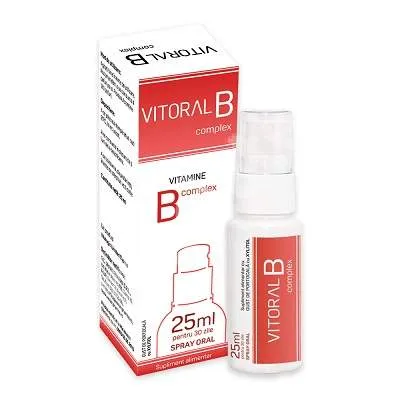 Spray Oral pentru adulti Vitoral B Complex, 25ml, Vitalogic