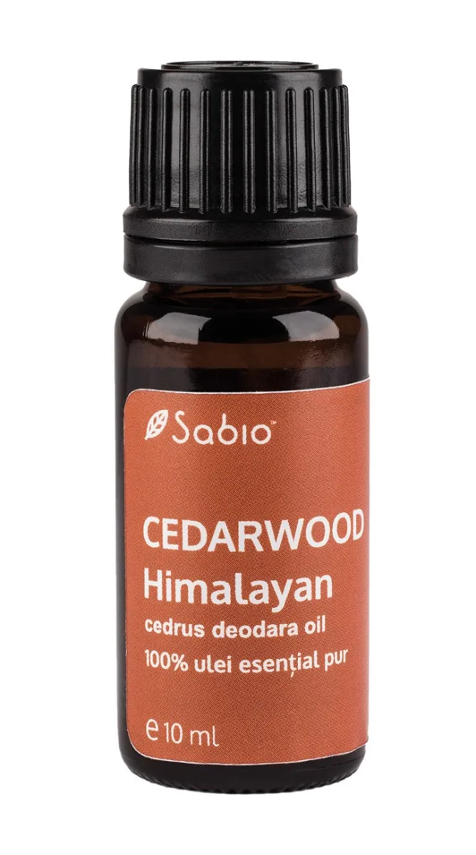 Ulei esential pur Cedarwood Himalayan (cedrus deodara oil), 10ml, Sabio