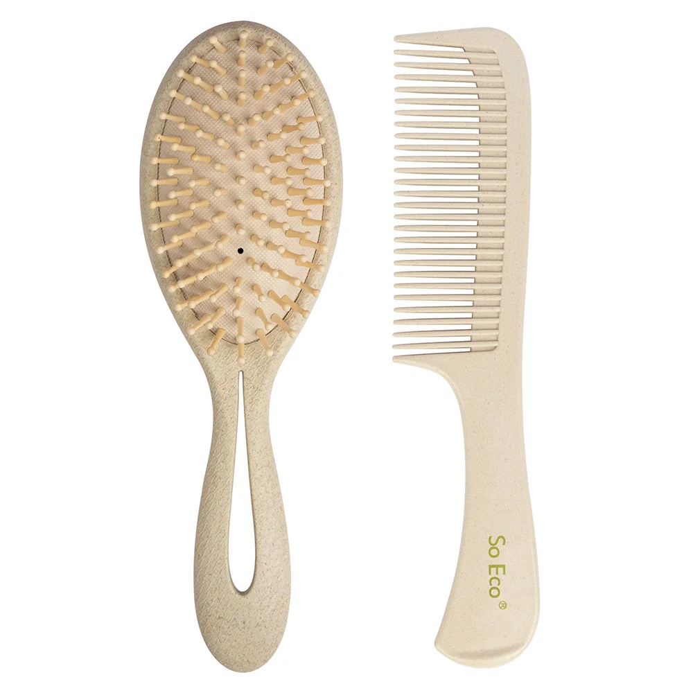 Set ecologic biodegradabil pentru descurcarea delicata a parului, 1 bucata, So Eco