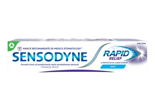 Pasta de dinti Rapid Relief, 75ml, Sensodyne Pasta de dinti Rapid Relief, 75ml, Sensodyne