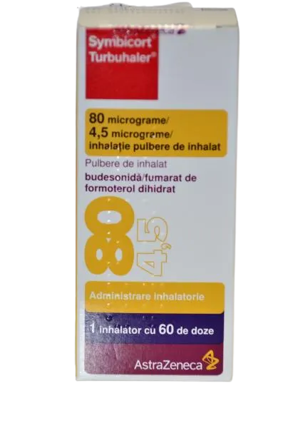 Symbicort Turbuhaler 80/4.5mcg, 60 doze, AstraZeneca