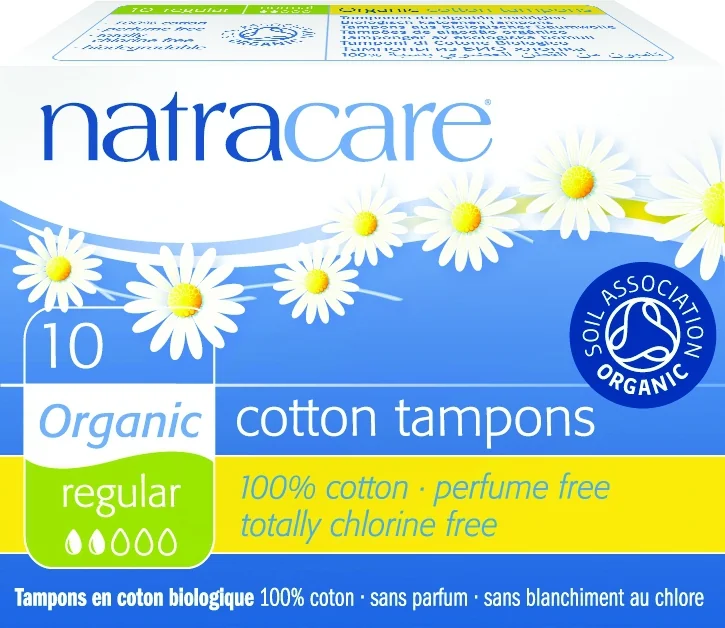 Tampoane Organice normale fara aplicator Regular, 10 bucati, Natracare