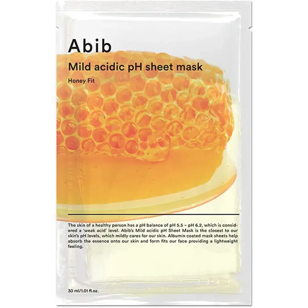 Masca de fata tip servetel hidratanta cu pH usor acid Honey Fit, 30ml, Abib