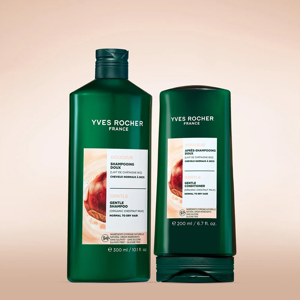 Sampon nutritiv cu Lapte de Castane Bio Botanical, 300ml, Yves Rocher