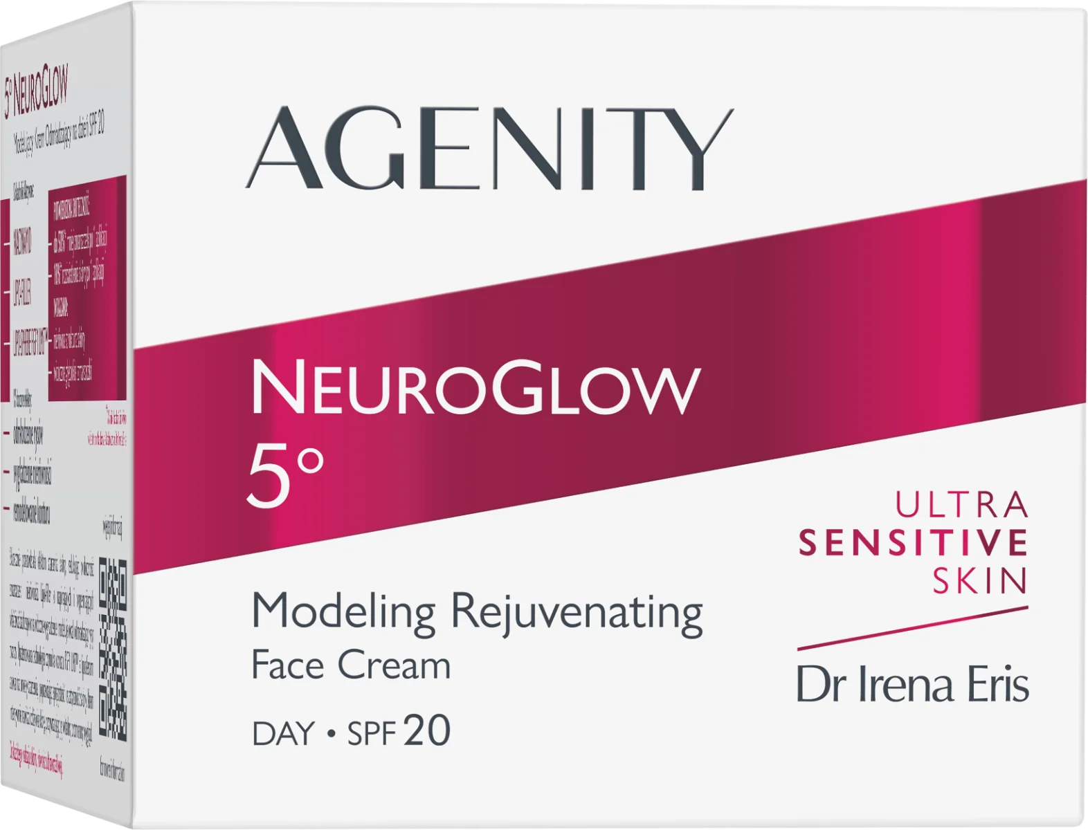 Crema de zi cu efect de rejuvenare si modelare NeuroGlow 5 SPF20, 50ml, Agenity