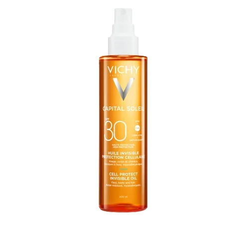 Ulei invizibil pentru protectie solara cu SPF 30 Cell Protect Capital Soleil, 200ml, Vichy
