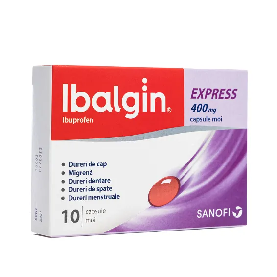 Ibalgin Express 400mg, 10 capsule, Sanofi 