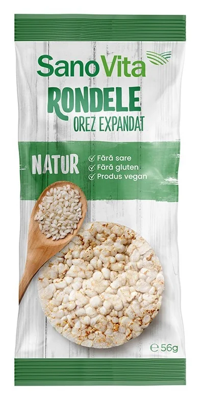 Rondele de grau simple, 56g, SanoVita