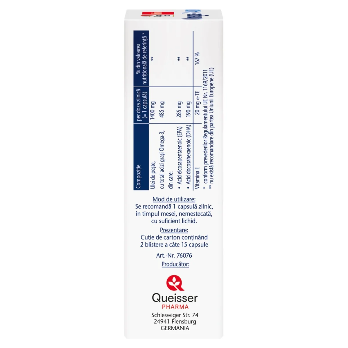 Omega-3 1400mg, 30 capsule, Doppelherz