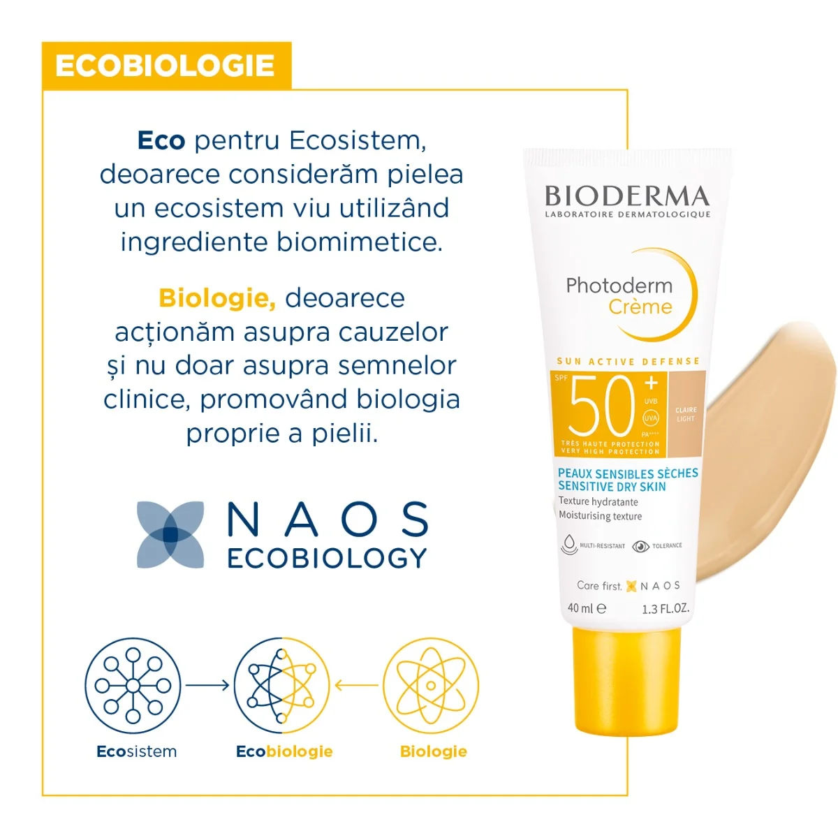 Crema colorata cu SPF50+ Photoderm, 40ml, Bioderma
