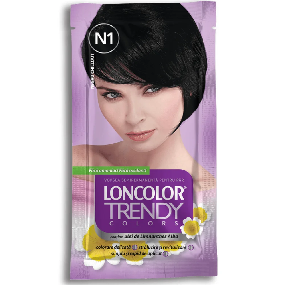 Vopsea semipermanenta Trendy Colors N1, 50ml, Loncolor 