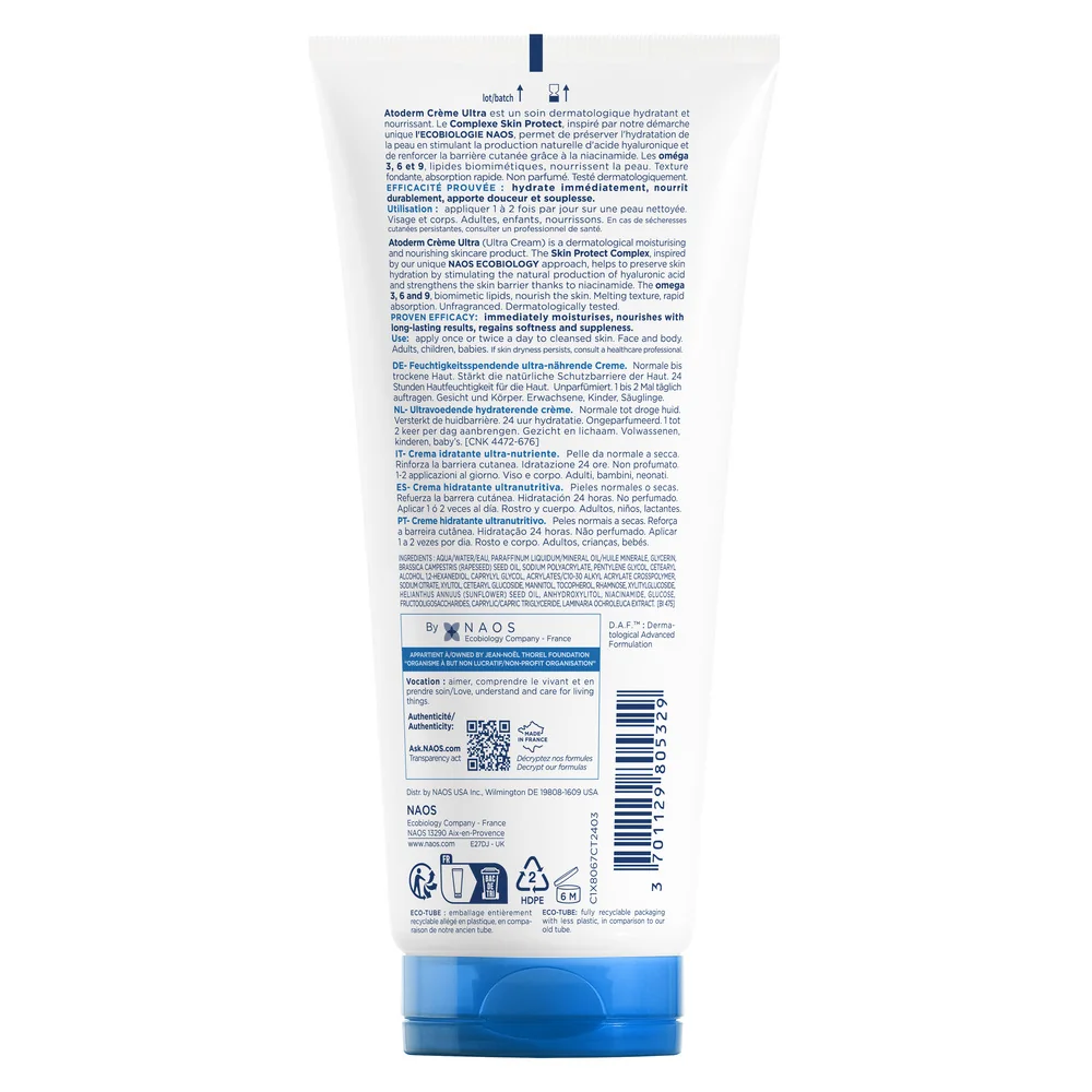 Crema ultra Atoderm, 200ml, Bioderma