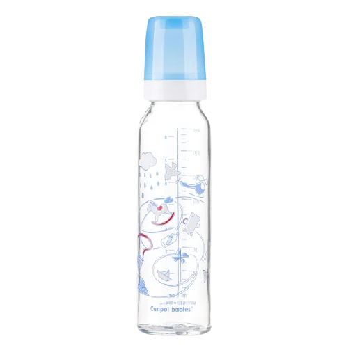 Biberon din sticla Basic, 240ml, Canpol babies