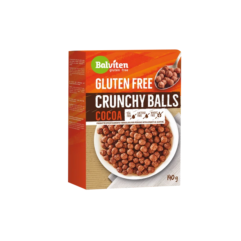 Bilute crocante cu cacao fara gluten si lactoza, 140g, Balviten