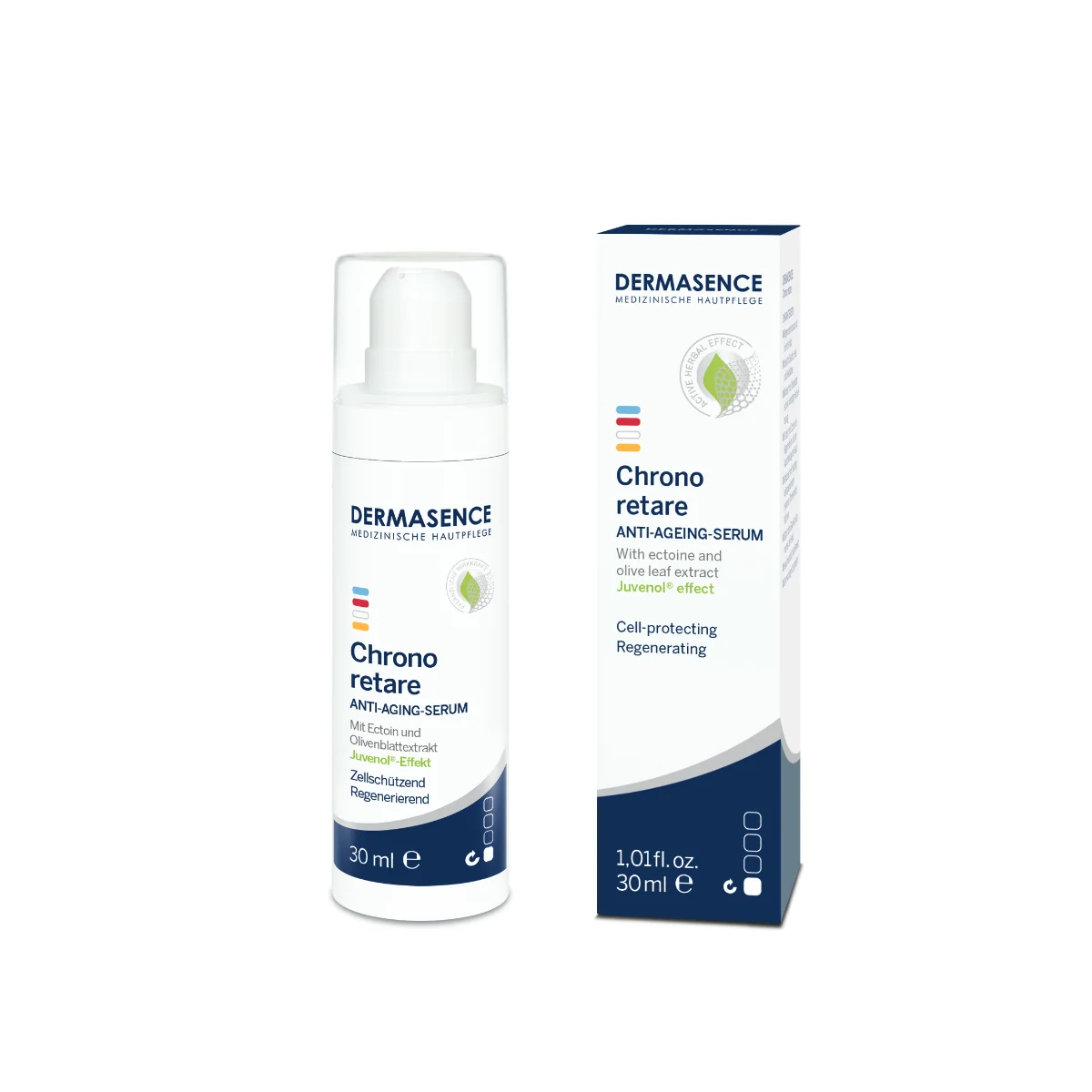 Ser intensiv anti-aging pentru regenerarea tenului matur Chrono Retare 50+, 30ml, Dermasence