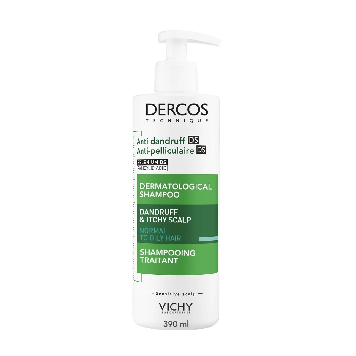 Sampon tratament anti-matreata grasa Dercos, 390ml, Vichy