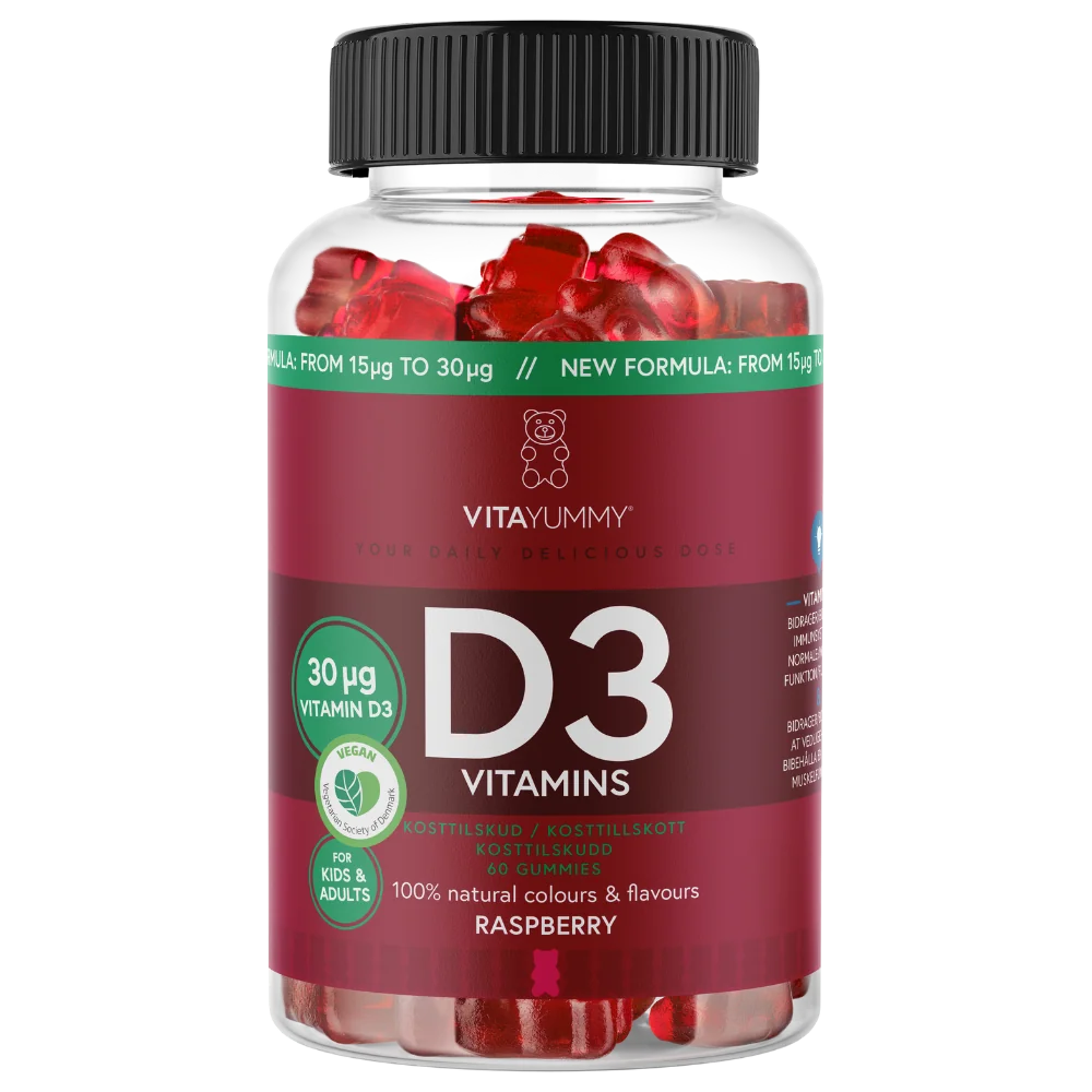 Vitamina D3 ursuleti gumati vegani, 60 jeleuri, Vitayummy