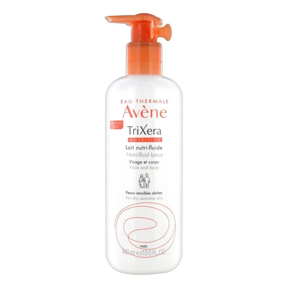 Lapte hidratant pentru piele sensibila si uscata TriXera Nutrition, 400ml, Avene