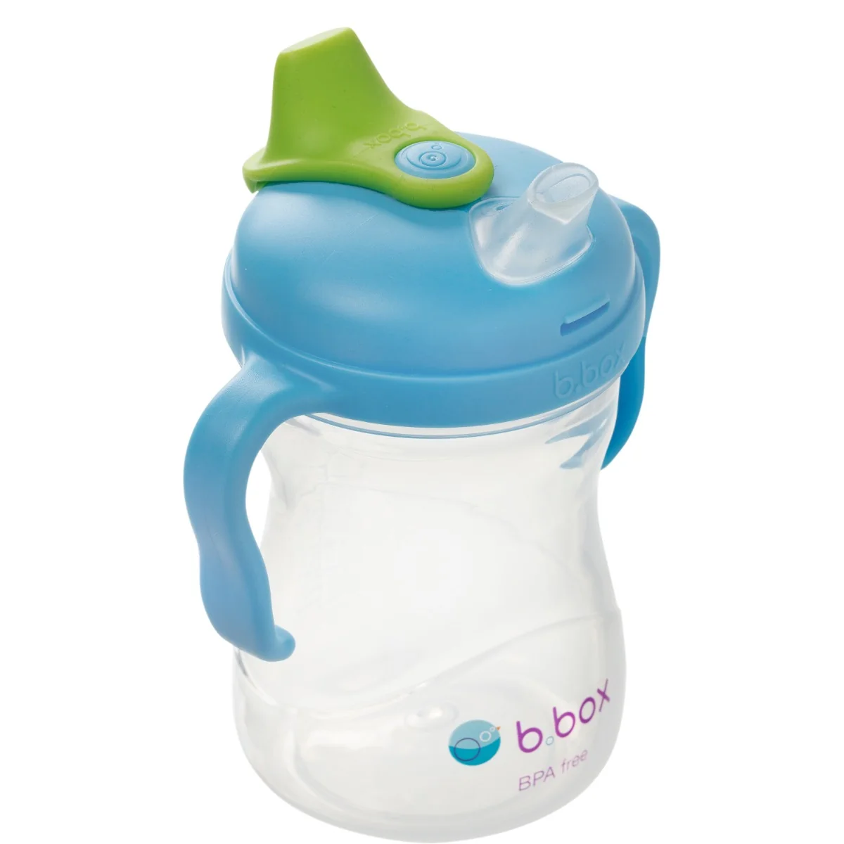Cana de tranzitie cu cioc Albastra/Verde pentru +4 luni, 240ml, Bbox
