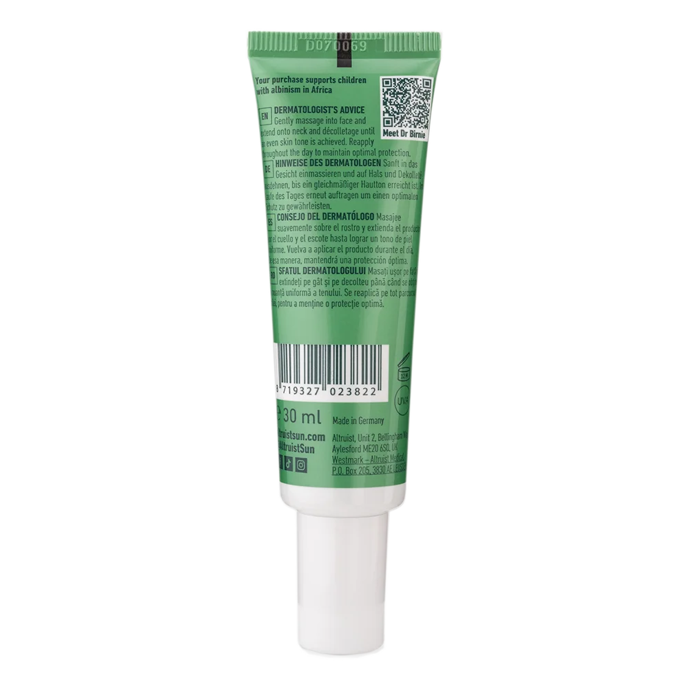 Crema colorata anti-roseata si anti-pete cu SPF 50 Dermatologist, 30ml, Altruist