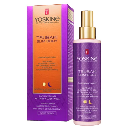 Spray anticelulitic cu matcha Tsubaki Slim Body, 200ml, Yoskine 
