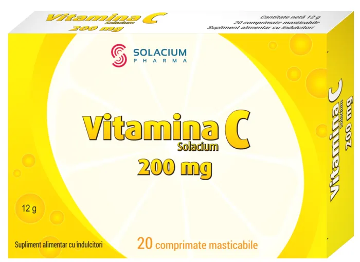 Vitamina C, 20 comprimate, Solacium