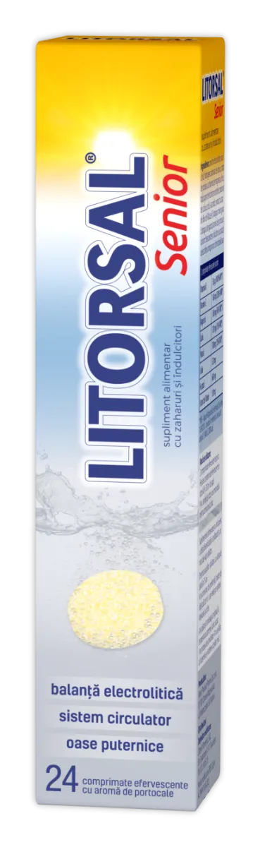 Litorsal Senior, 24 comprimate efervescente, Zdrovit