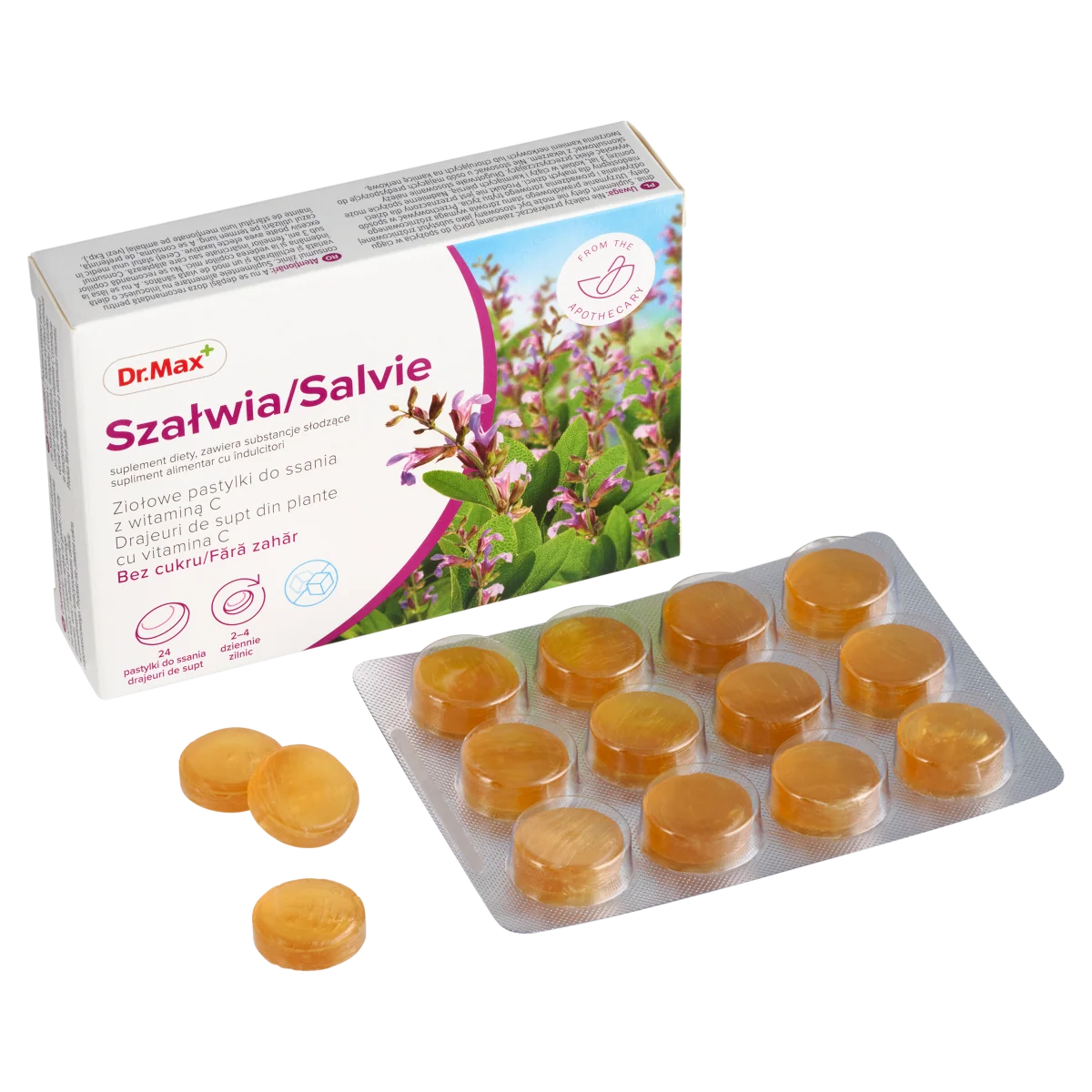 Dr. Max Drajeuri cu salvie fara zahar, 24 drejuri