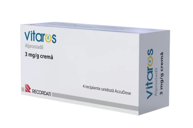 Vitaros crema 3mg/g 100mg, 4 recipiente, Recordati