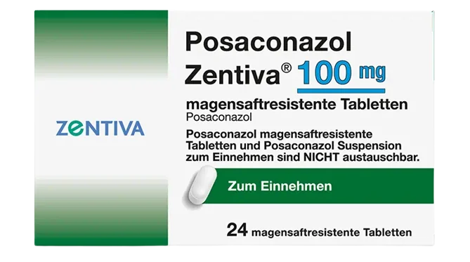 Posaconazol Zentiva 100mg, 24 comprimate gastrorezistente, Zentiva