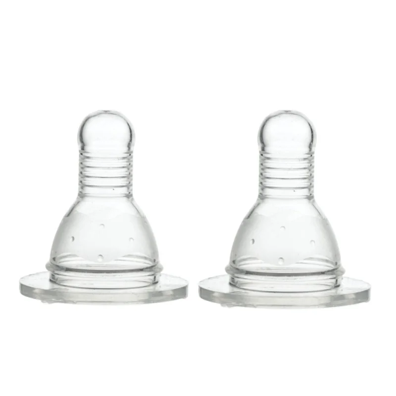 Tetine din silicon in cruce blister 6 luni+ Baby, 2 bucati, Minut