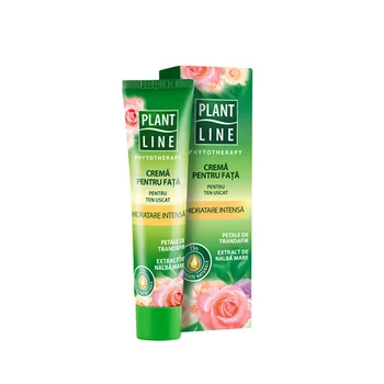 Crema hidratanta cu trandafir, 40ml, Plant Line