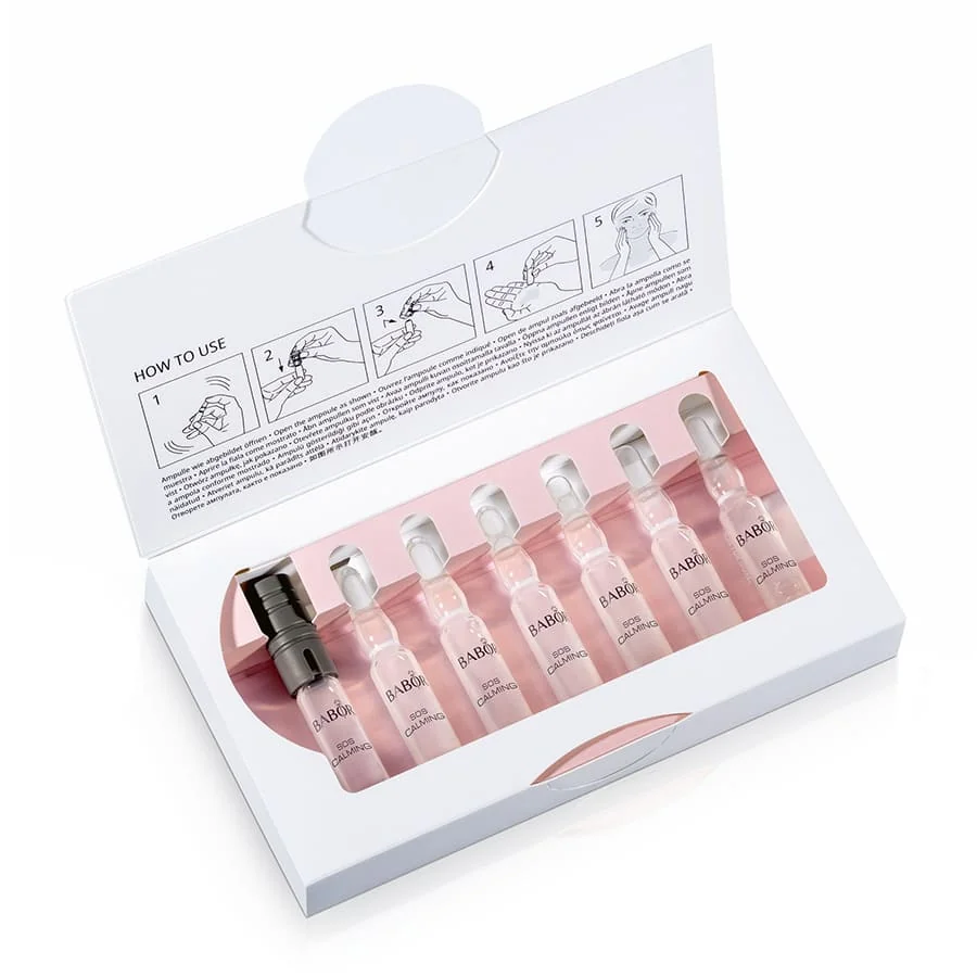 Fiole cu efect calmant si densibilizant SOS Calming, 7x2ml, Babor