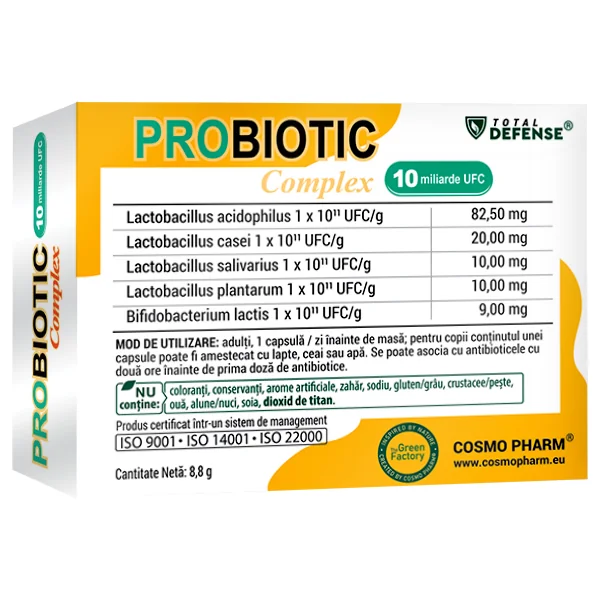 Probiotic Complex 10mld UCF, 20 capsule, Cosmopharm