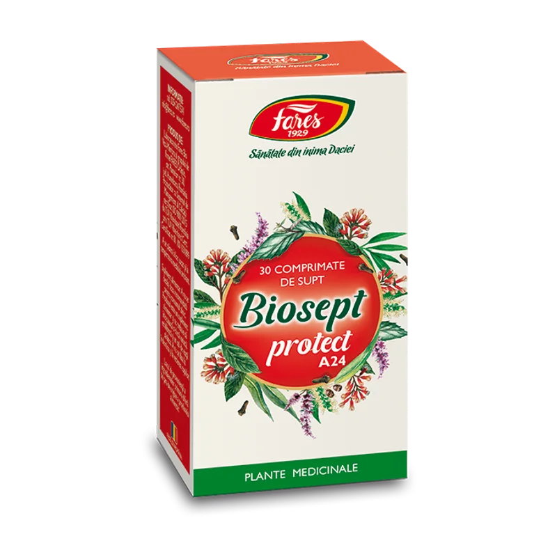 Biosept Protect A24, 30 comprimate, Fares
