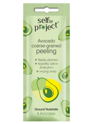 Masca exfolianta cu granulatie mare avocado, 8ml, Selfie Project