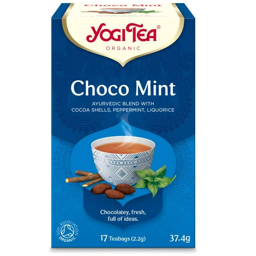 Ceai din boabe de cacao si menta, 17 plicuri, Yogi Tea