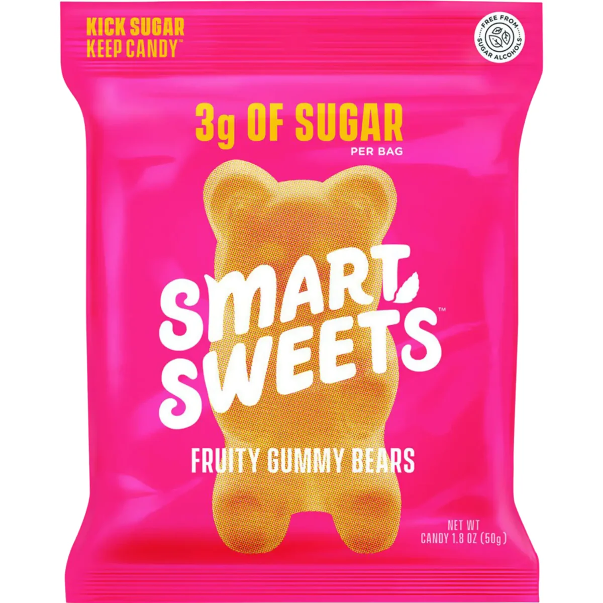 Prebiotice ursuleti gumati cu aroma de fructe Gummy Bears, 50g, SmartSweets