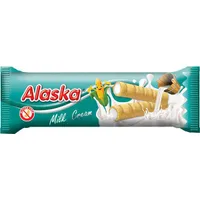 Rulou din porumb umplut cu crema de lapte, 18g, Alaska