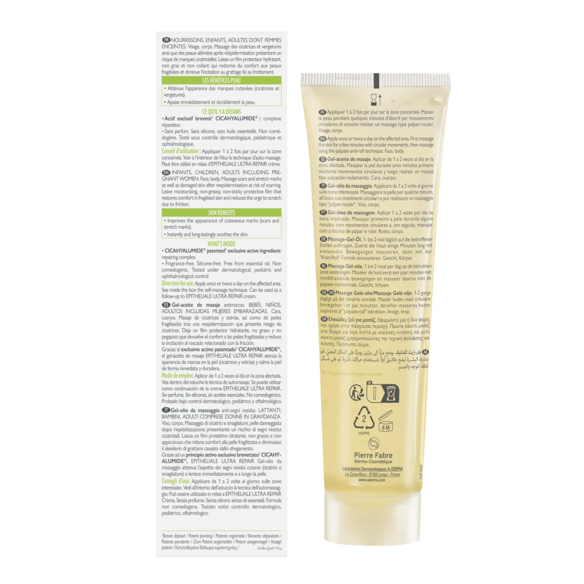 Gel-ulei pentru masaj Epitheliale Ultra Repair, 100ml, A-Derma