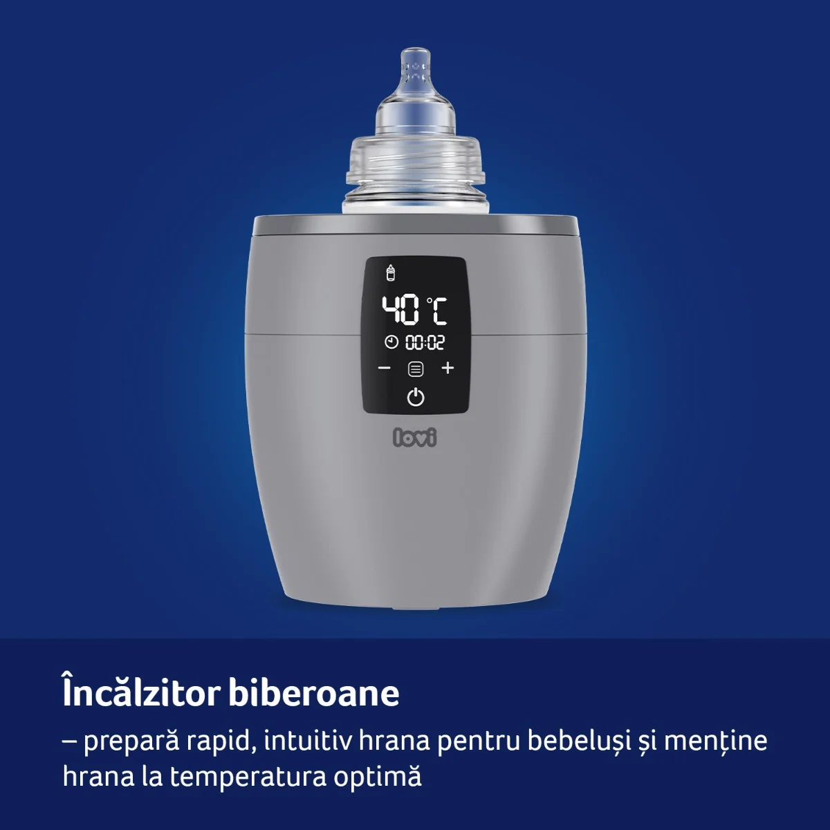Incalzitor biberon, 1 bucata, Gri, LOVI