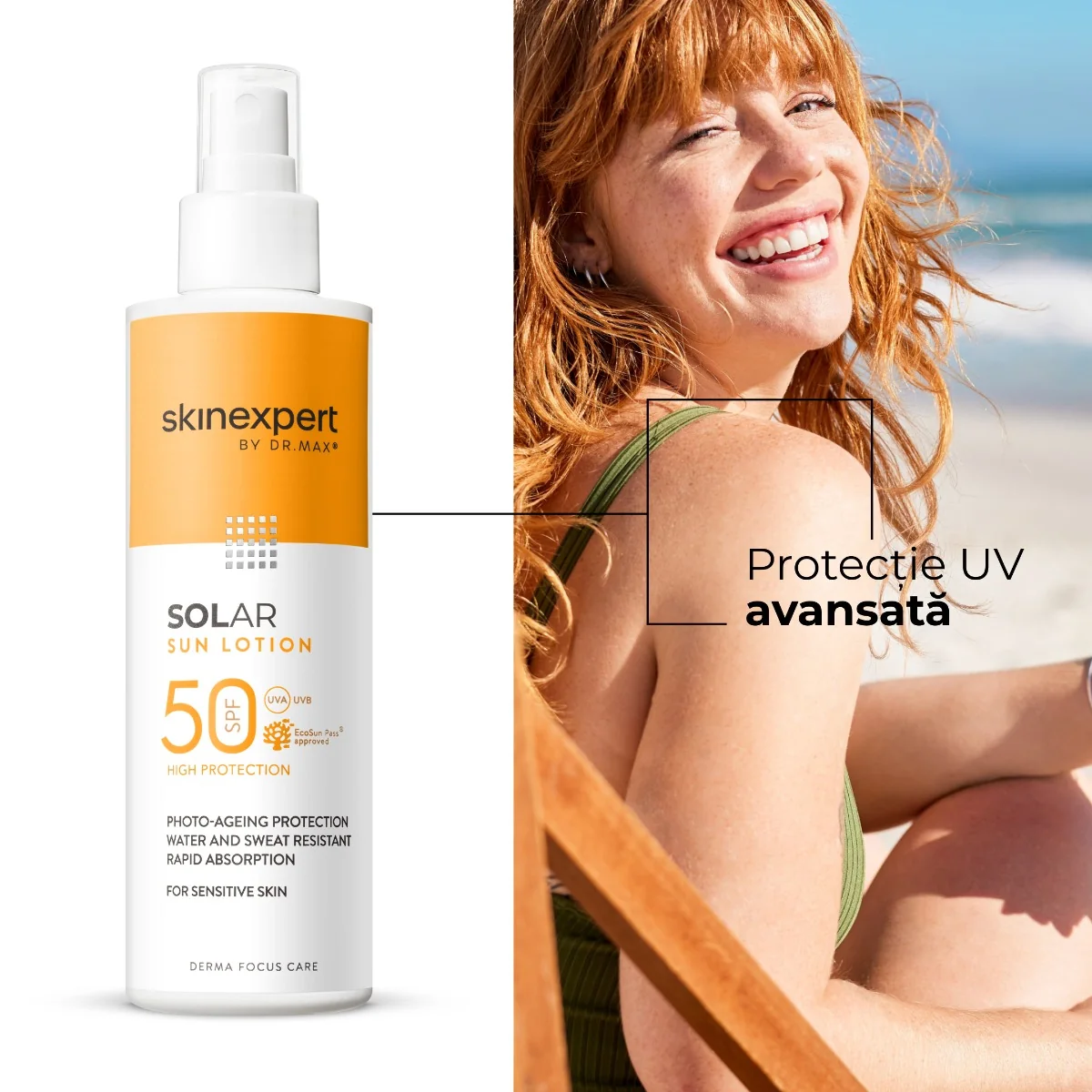 Skinexpert by Dr. Max® Solar Lotiune spray SPF50, 200ml 