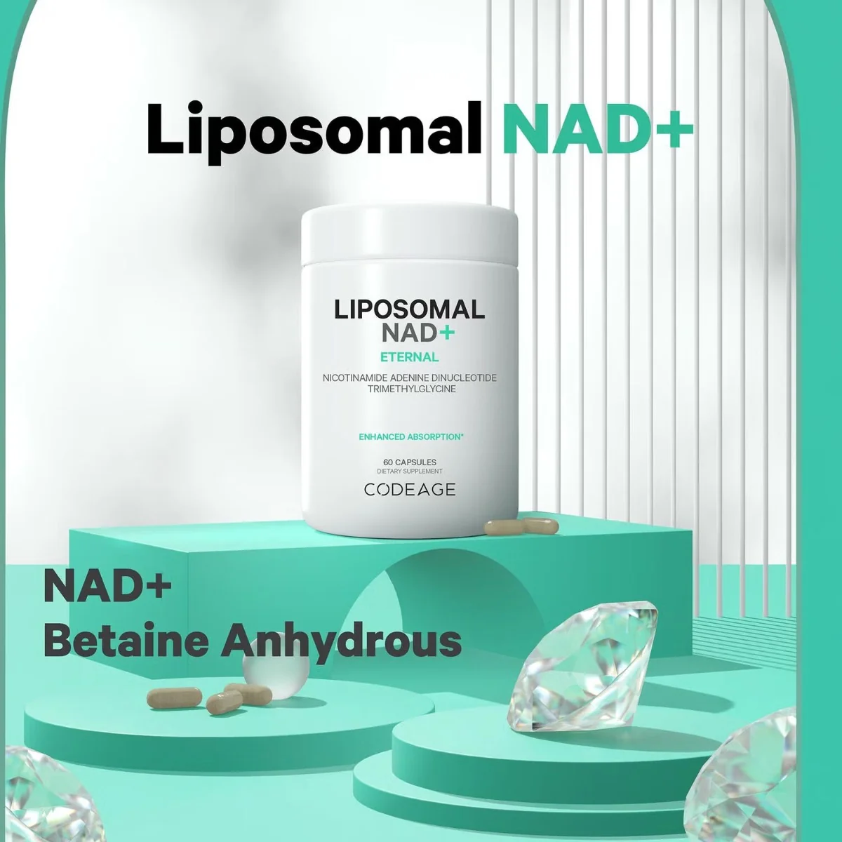 Liposomal NAD+ Eternal NAD+ Liposomal, 60 capsule, CodeAge