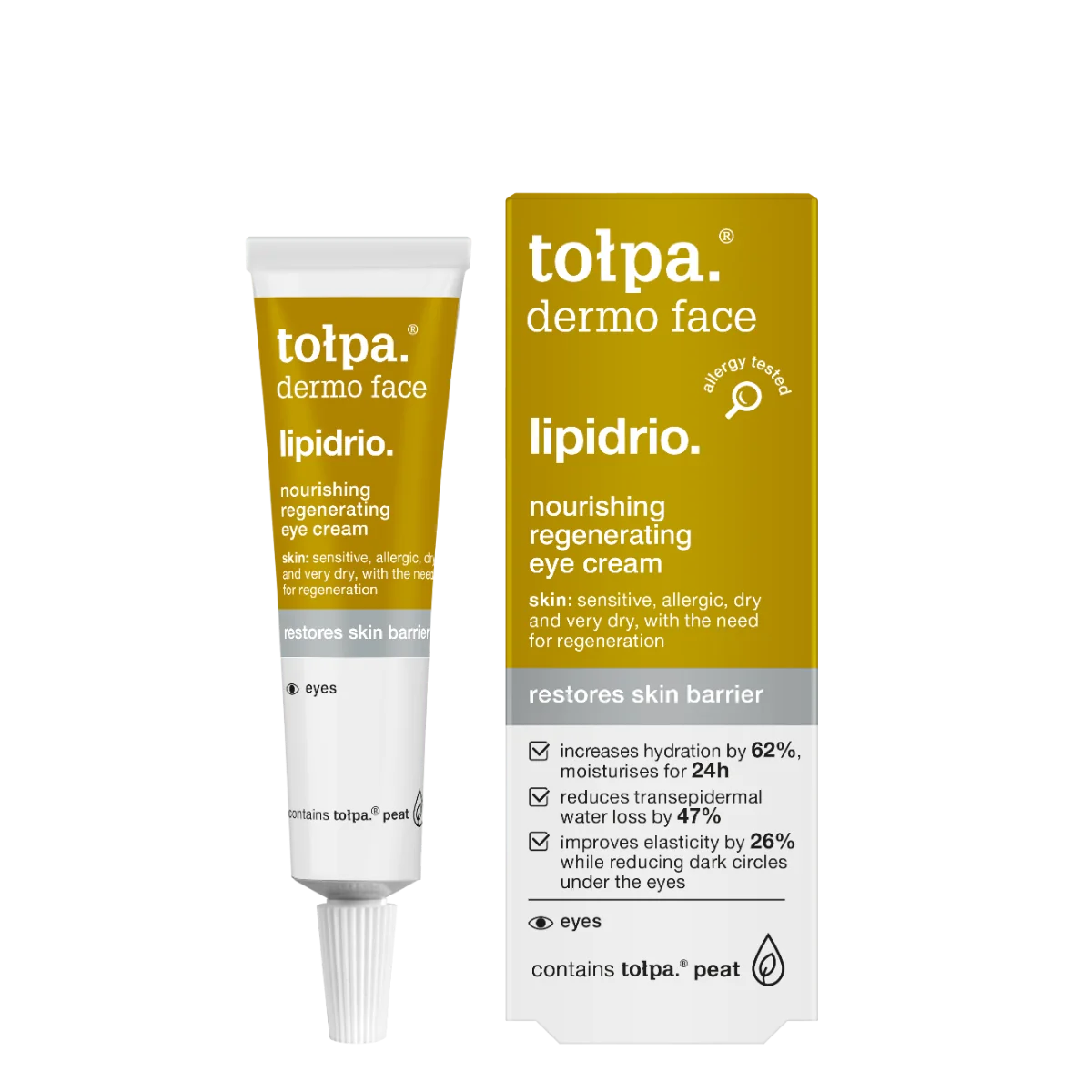 Crema regeneranta nutritiva pentru ochi Dermo Face Lipidrio, 10ml, Tolpa