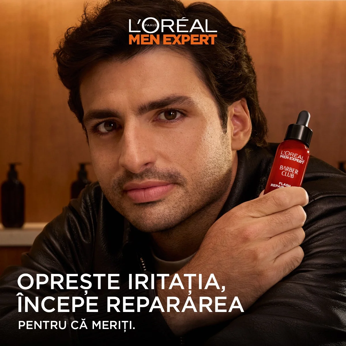 Ser pentru barba si dupa ras cu 10% pantenol, 30ml, L'oreal Men Expert