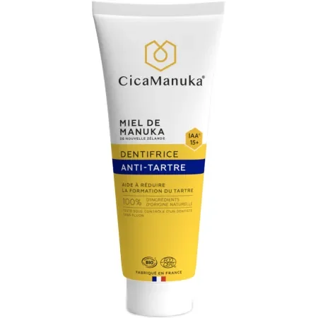 Pasta de dinti anti-tartru cu miere de Manuka IAA15+, 75ml, CicaManuka