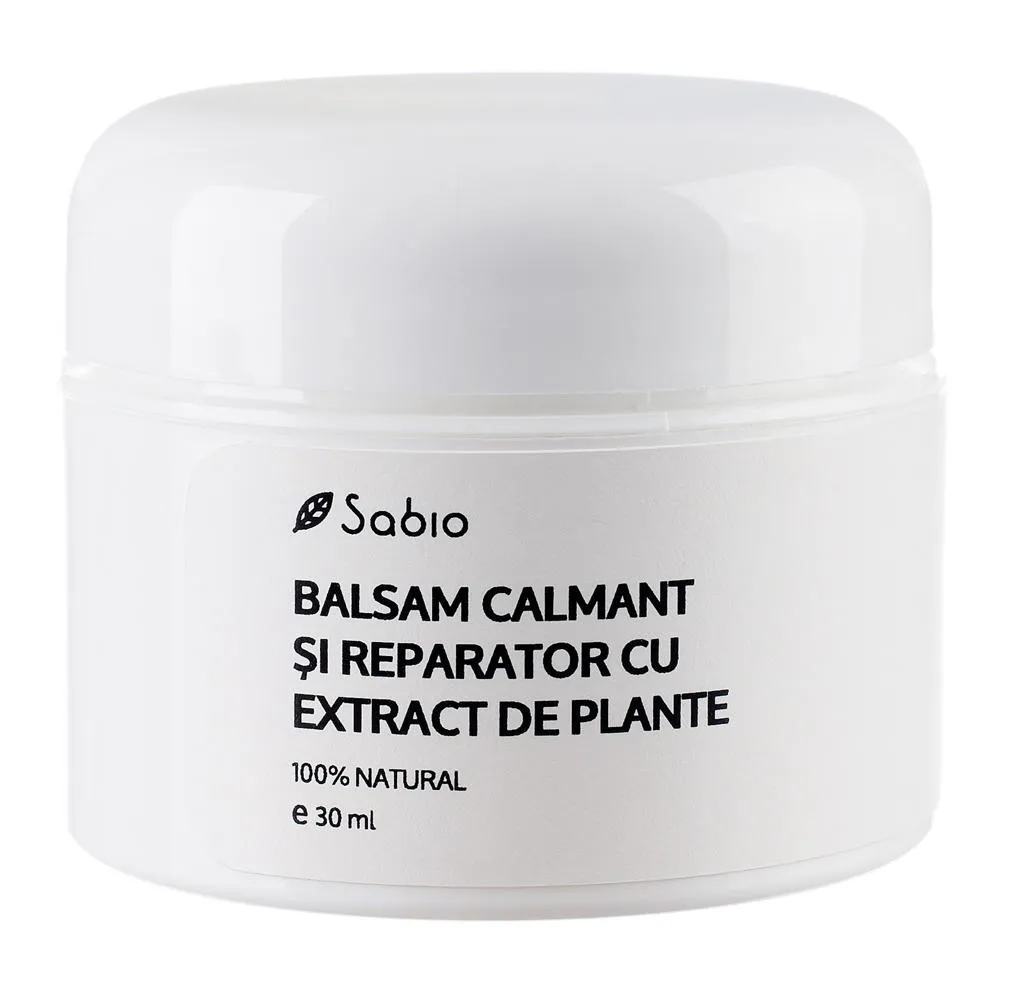 Balsam calmant si reparator cu extract din plante, 30ml, Sabio