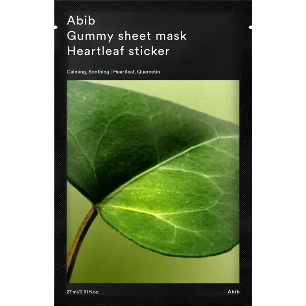 Masca de fata tip servetel calmanta Heartleaf Sticker, 27ml, Abib