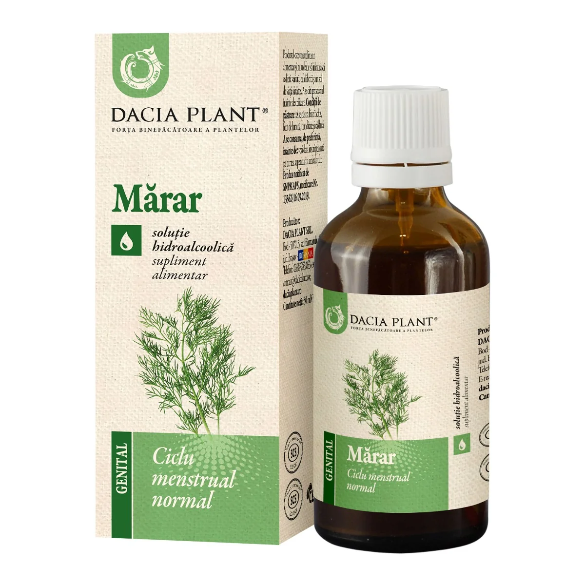 Tinctura de marar, 50ml, Dacia Plant
